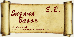 Suzana Basor vizit kartica